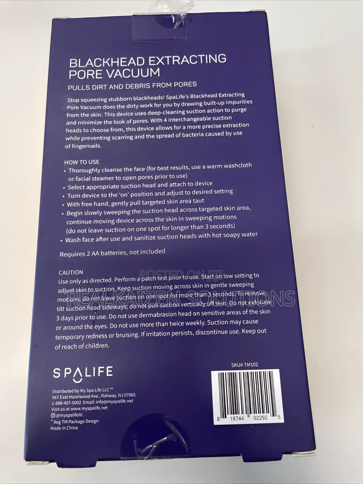 Uk Spalife Ultra Suction Blackhead Extracting Pore Vacuum