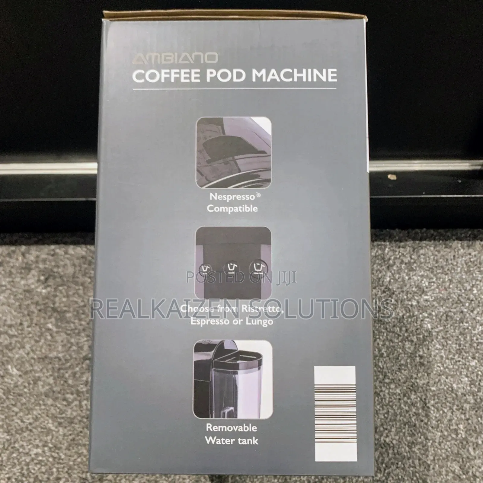 Uk Ambiano Nespresso Coffee Pod Machine 1400w