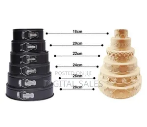 6pcs Non-Stick Round Cake Pan Tin Set