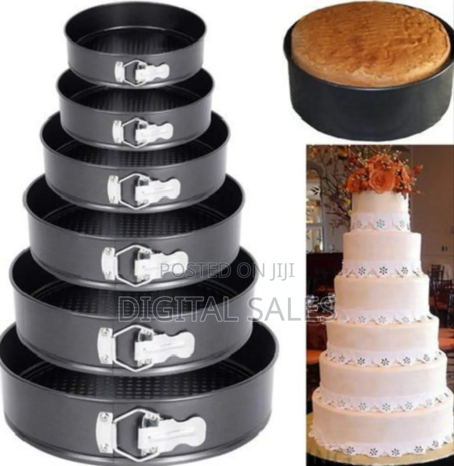 6pcs Non-Stick Round Cake Pan Tin Set