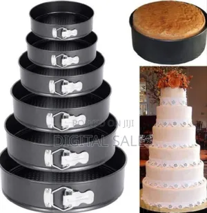 6pcs Non-Stick Round Cake Pan Tin Set