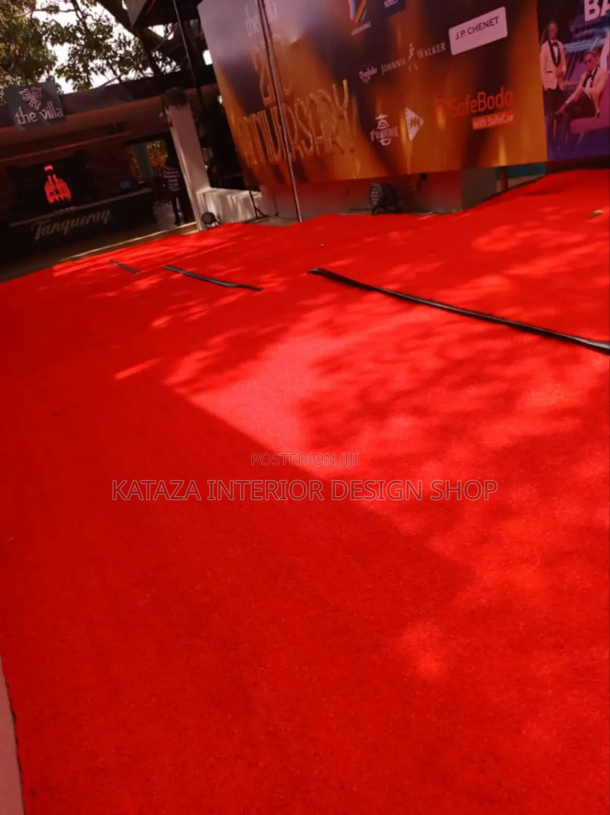 Red Walk Way Grass Carpet