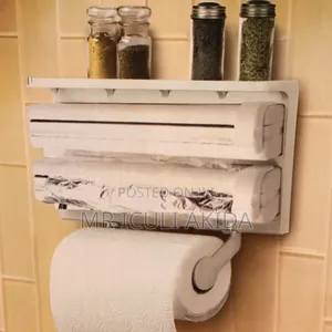 Kitchen Wall Cling Film,Foil Paper Triple Tissue Dispenser