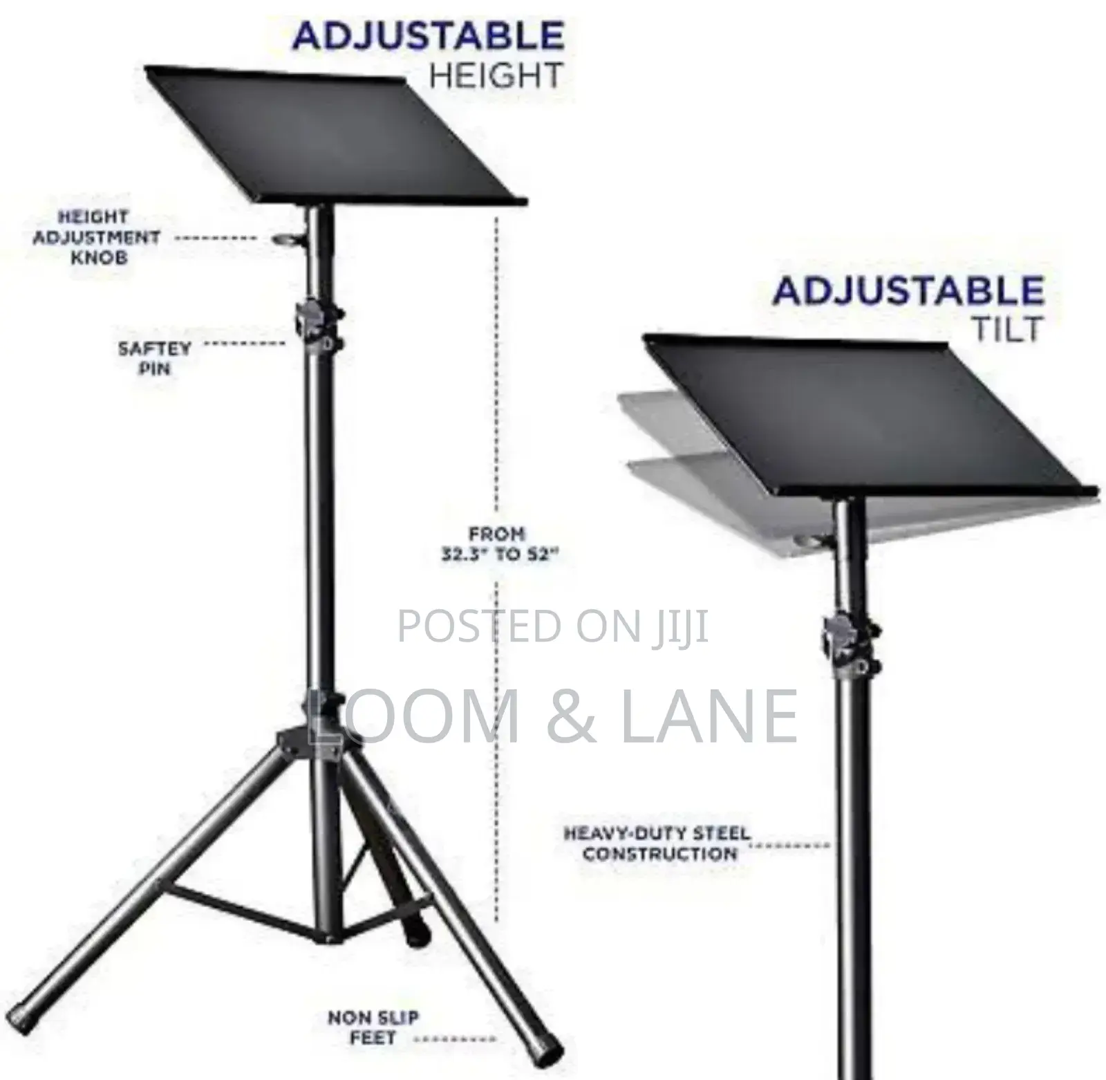 All in One Adjustable Free Standing Laptop Stand
