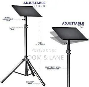 All in One Adjustable Free Standing Laptop Stand