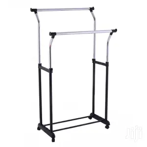 Mainstays Double Adjustable Rolling Garment Rack