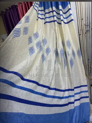 Blue Stripes Curtain Per Ready Meter
