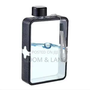 Flat, Book Shaped Square Water Bottle