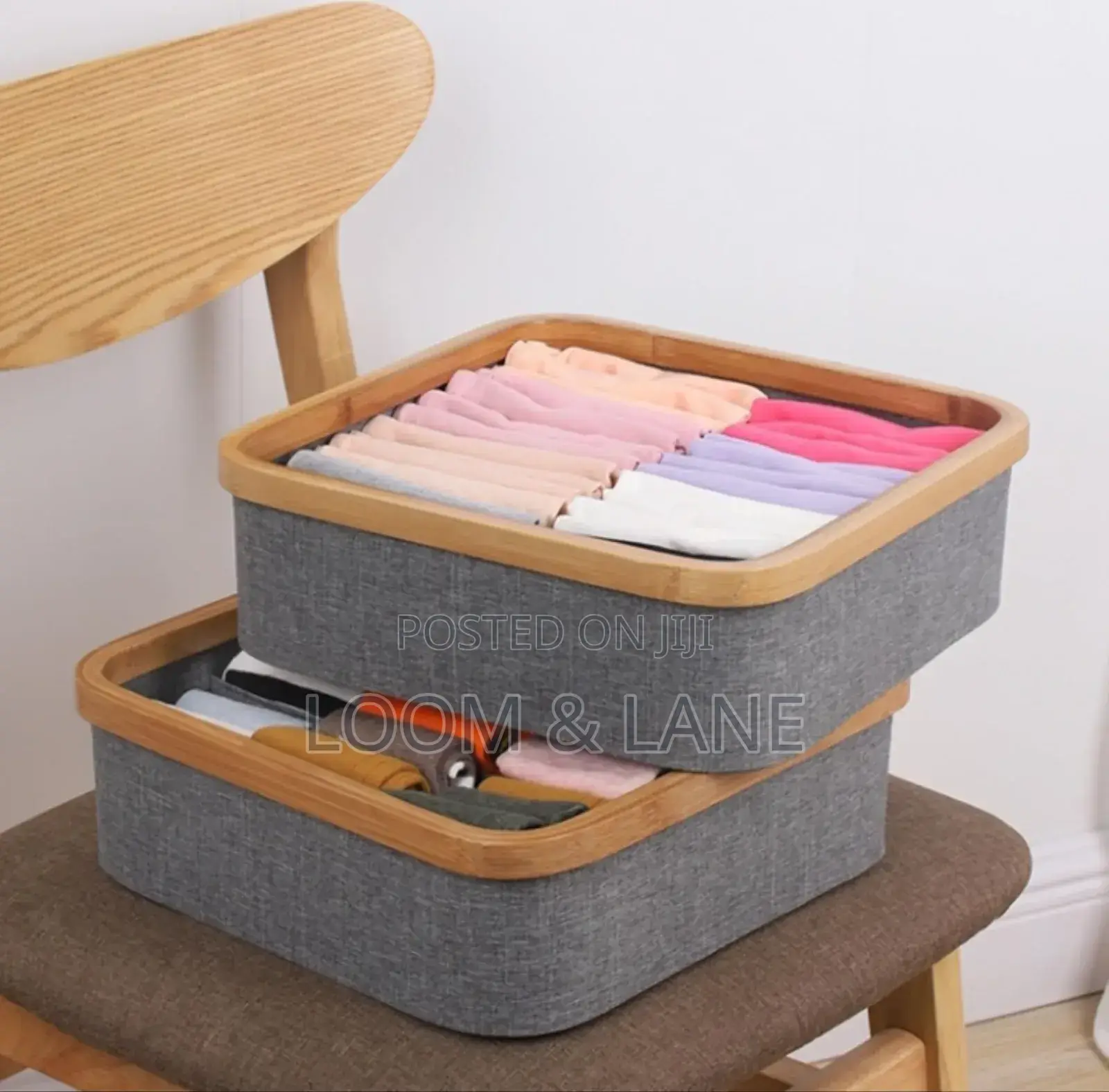 9-Cell Non-Lided Square Underwear Storage Basket