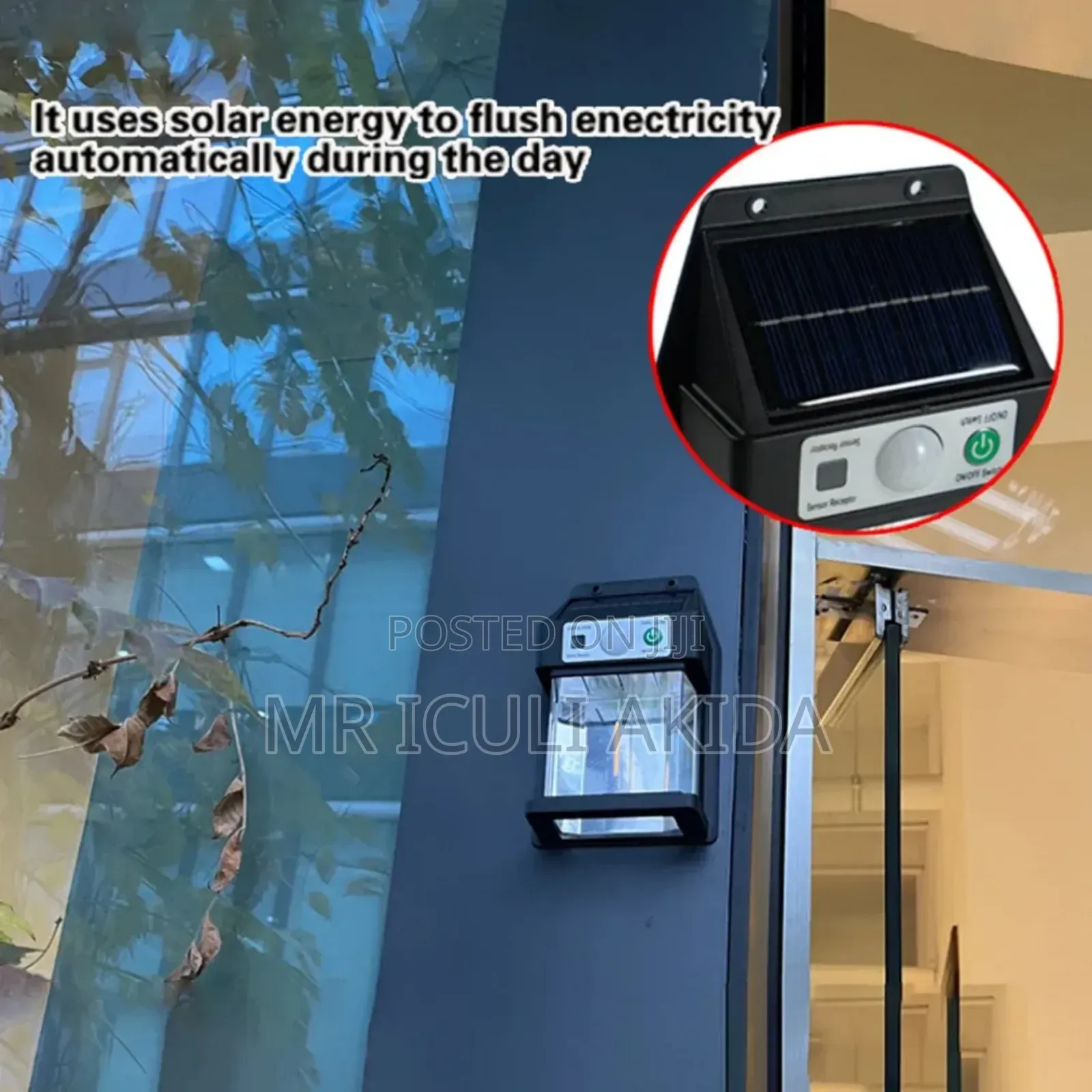 Outdoor Tungsten Wall Waterproof Motion Sensor Solar Light