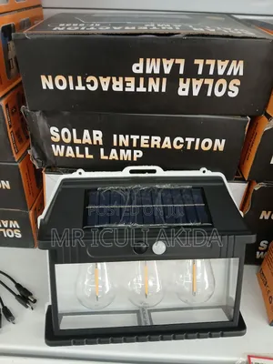 Motion Sensor Waterproof Solar Interaction Wall Lamp Light
