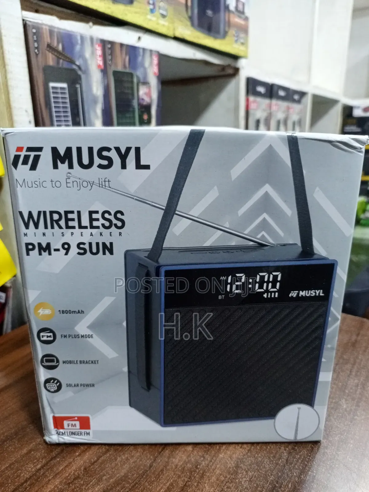 Musyl Pm-9 Sun Wireless Mini Speaker.