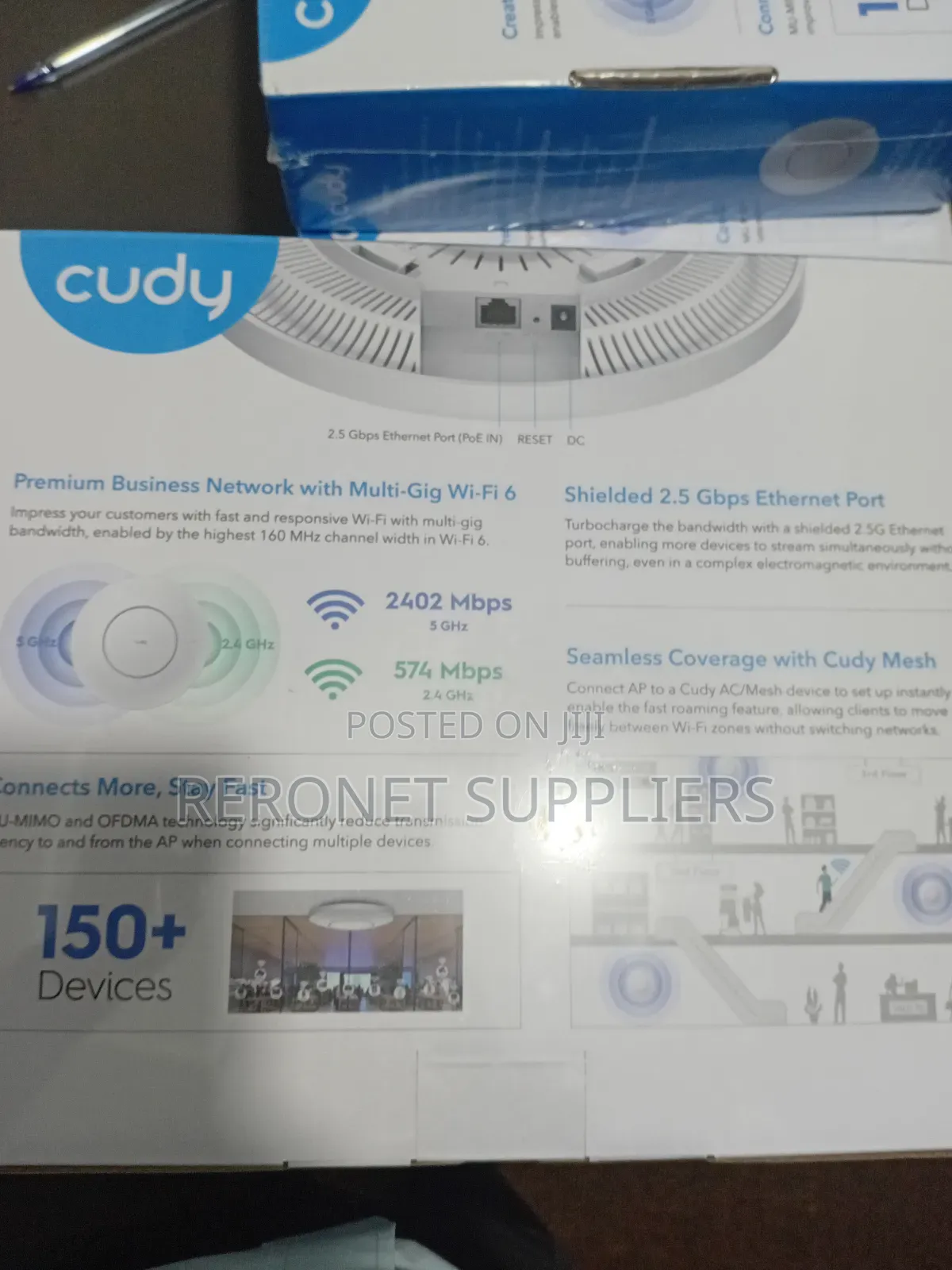 Cudy Ax3000 Ceiling Mount Wifi 6 Indoor Access Point