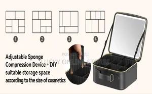 Multifunctional Makeup Bag With Led Mirror