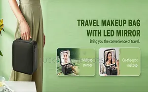 Multifunctional Makeup Bag With Led Mirror