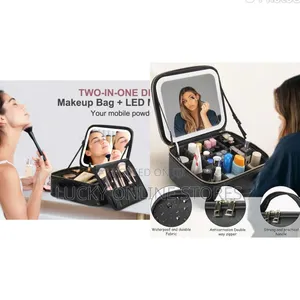 Multifunctional Makeup Bag With Led Mirror