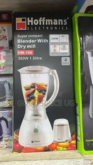 Hoffmans Blender With Dry Mill Hm-166 1.5l 350w