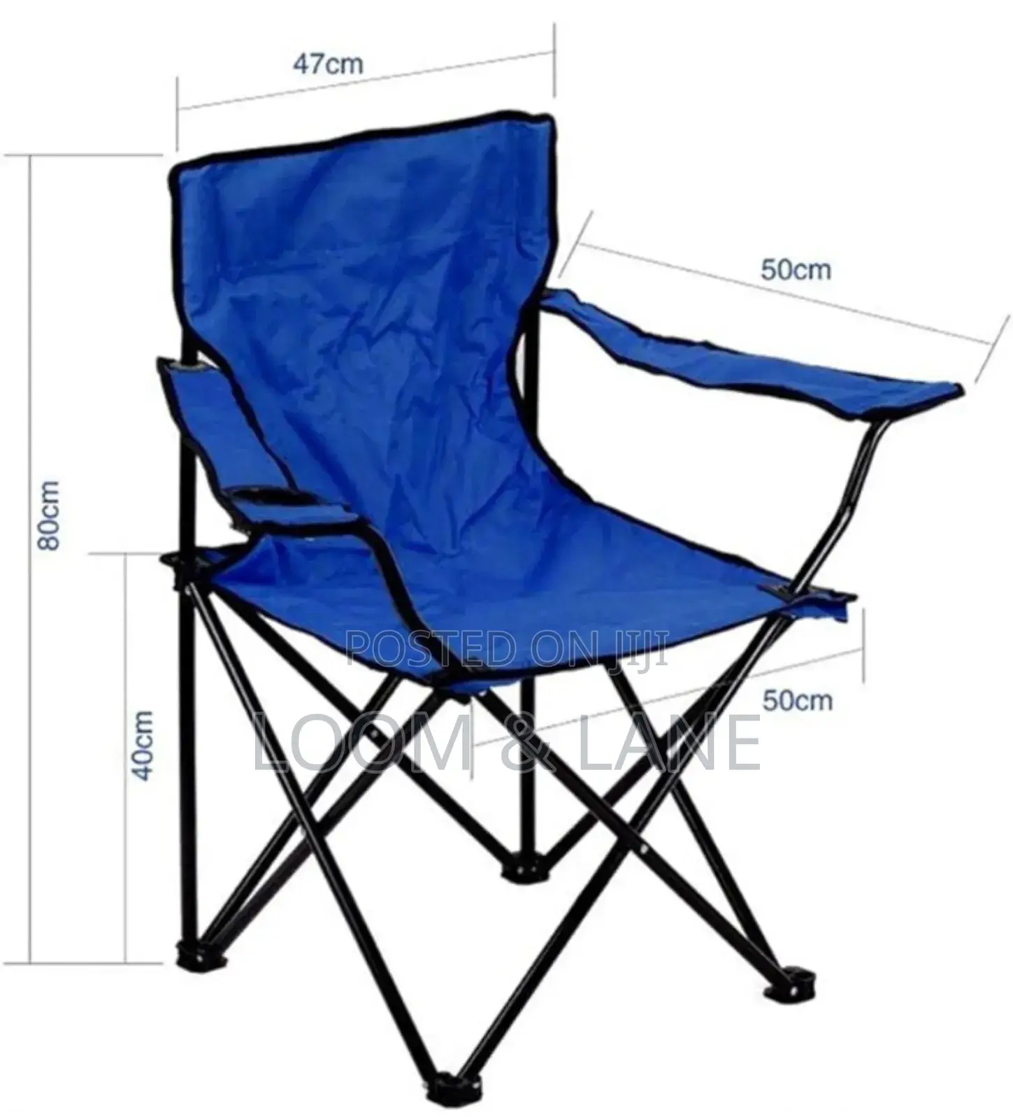 Blue Folding Fabric Outdoor Chair