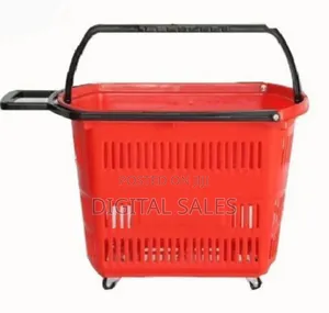 Shopping Trolley, Supermarket Basket - Red