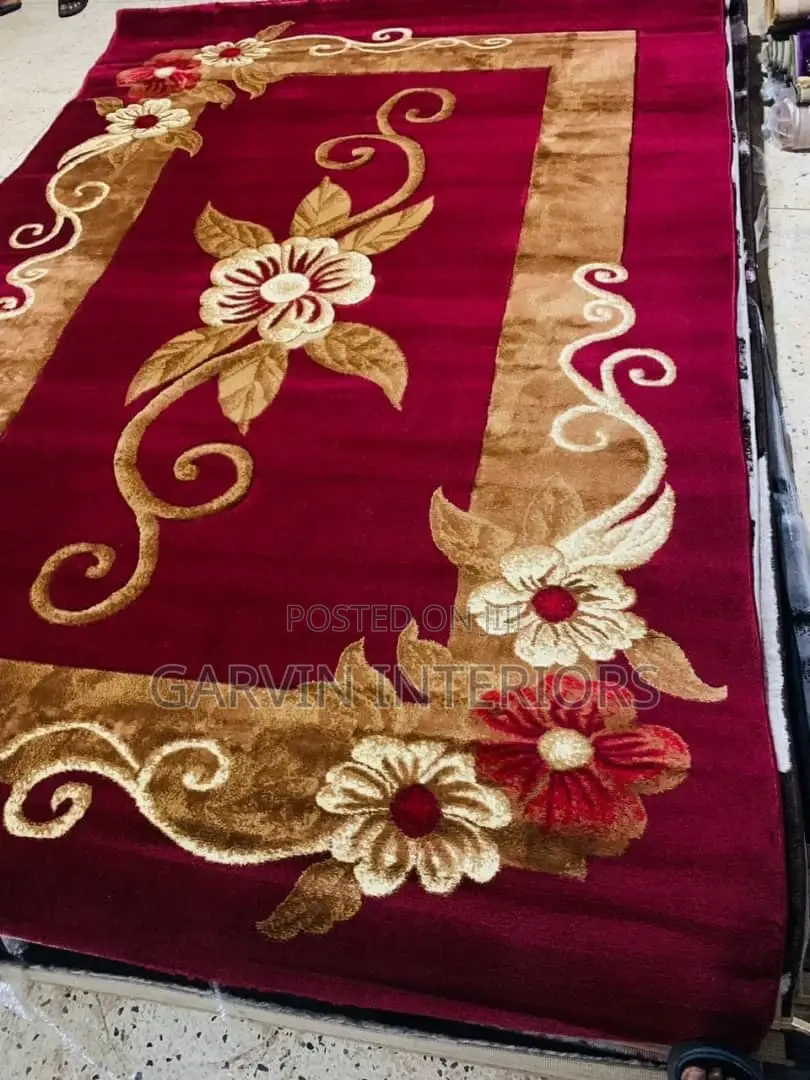 Brown Flower Medium Rugs
