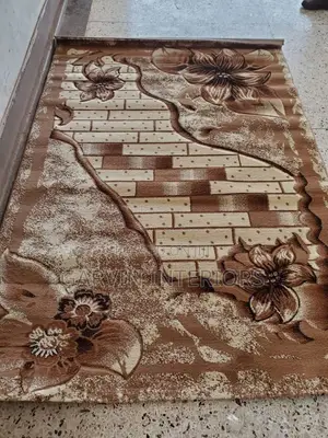 Brown Flower Medium Rugs