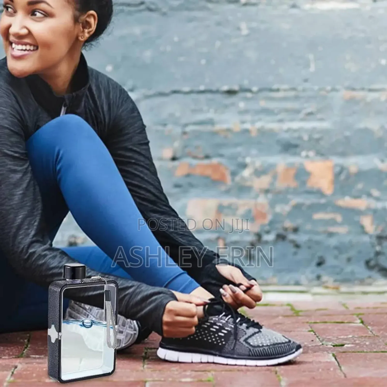 Flat, Book Shaped Square Water Bottle