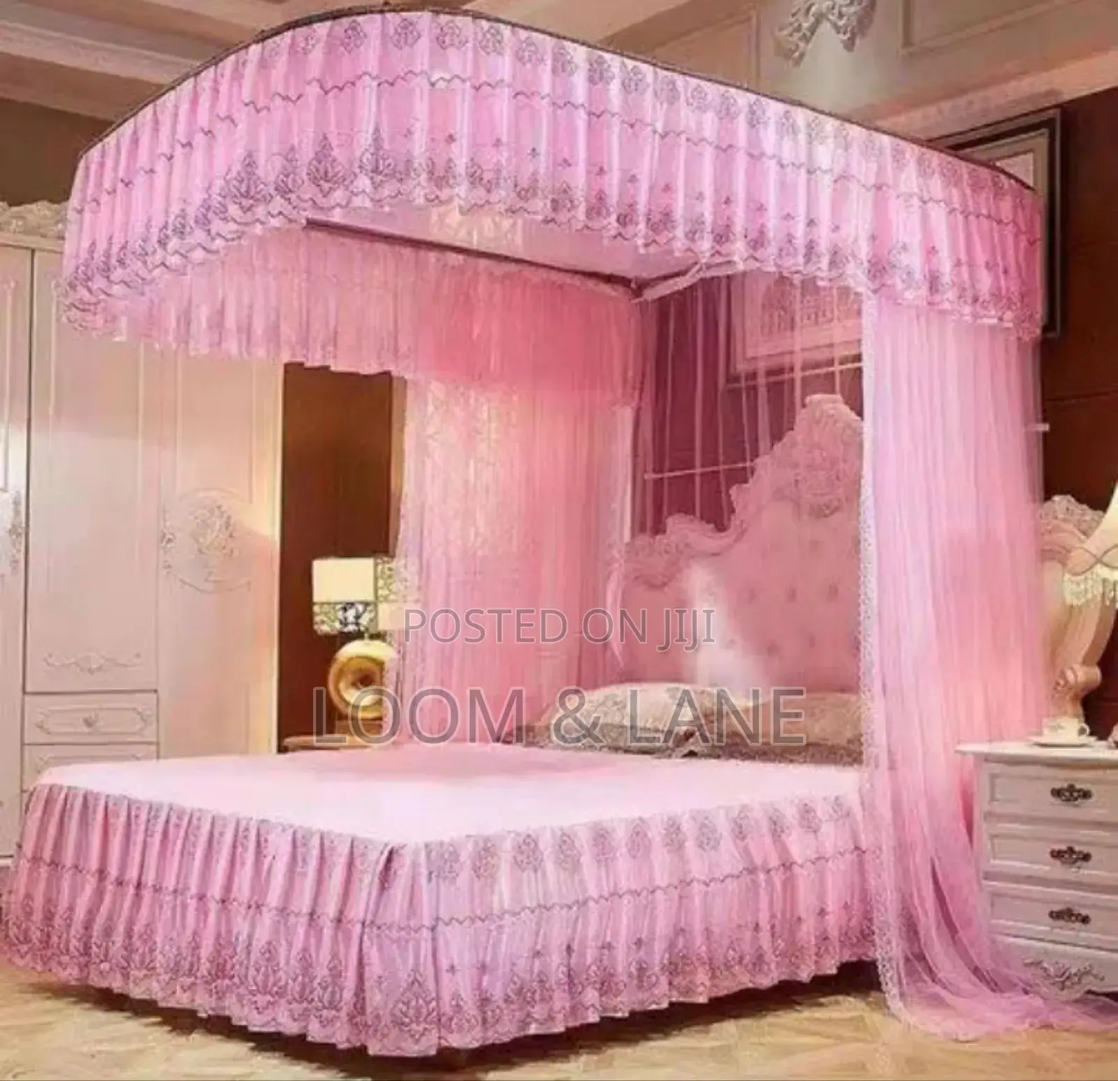 6 by 6 Wall Mounted Mosquito Net