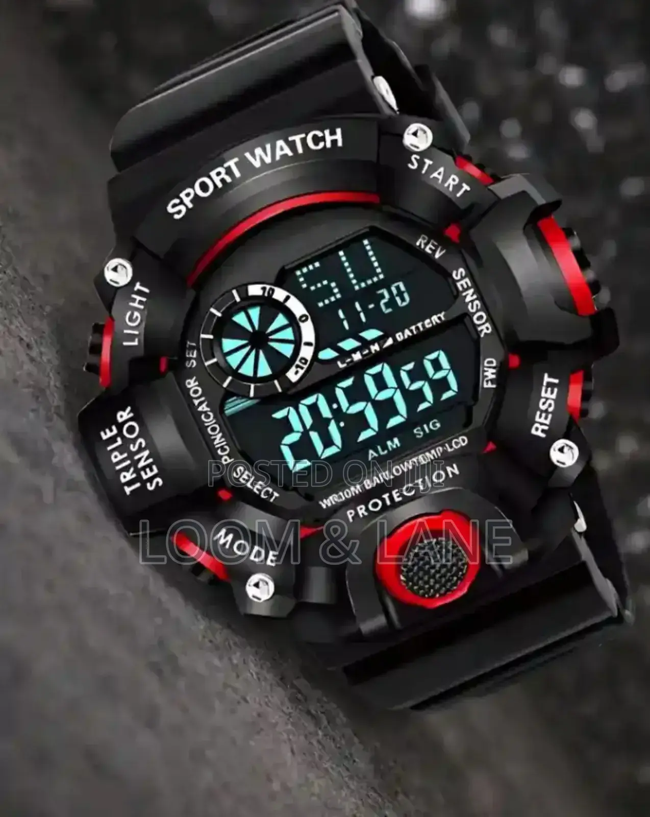 New Digital Alarm Sport Watch