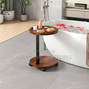Multipurpose C Shaped Table With Wheels