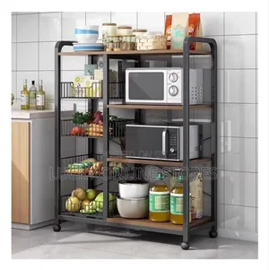 4tier Kitchen Storage Rack With Wheels