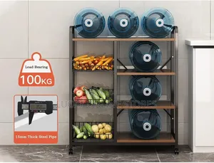 4tier Kitchen Storage Rack With Wheels