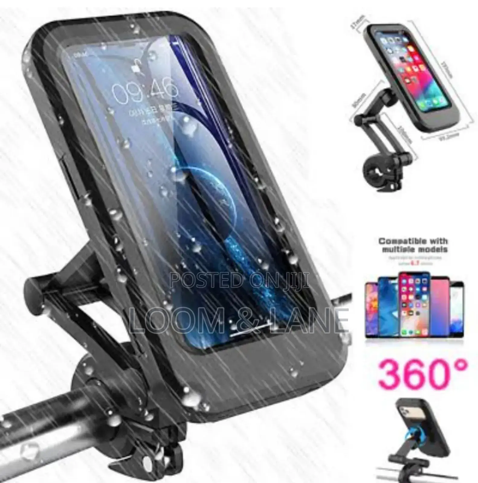 Adjustable Waterproof Motorcycle Bike Phone Holder