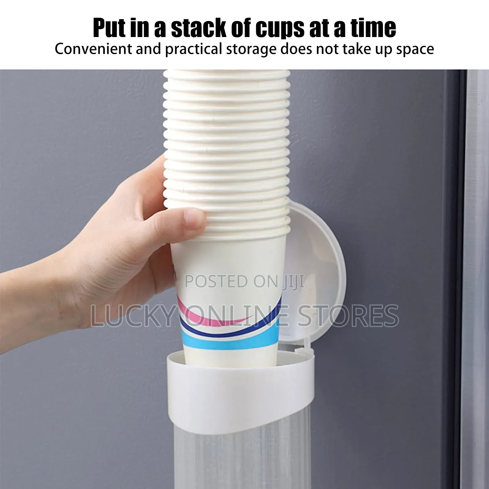 Wall Mounted Paper Cup Dispenser.