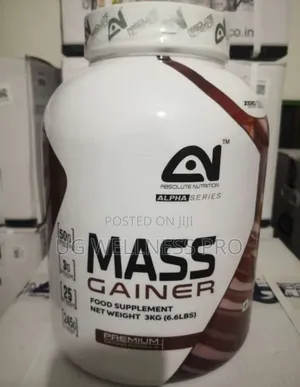 Absolute Nutrition Mass Gainer 3kg Chocolate Zero Sugar