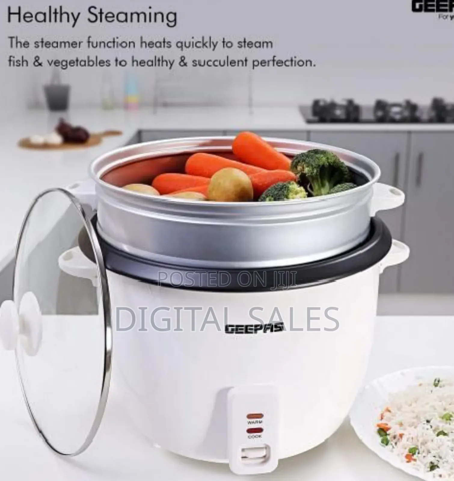 2.8liters Geepas Ricecooker.