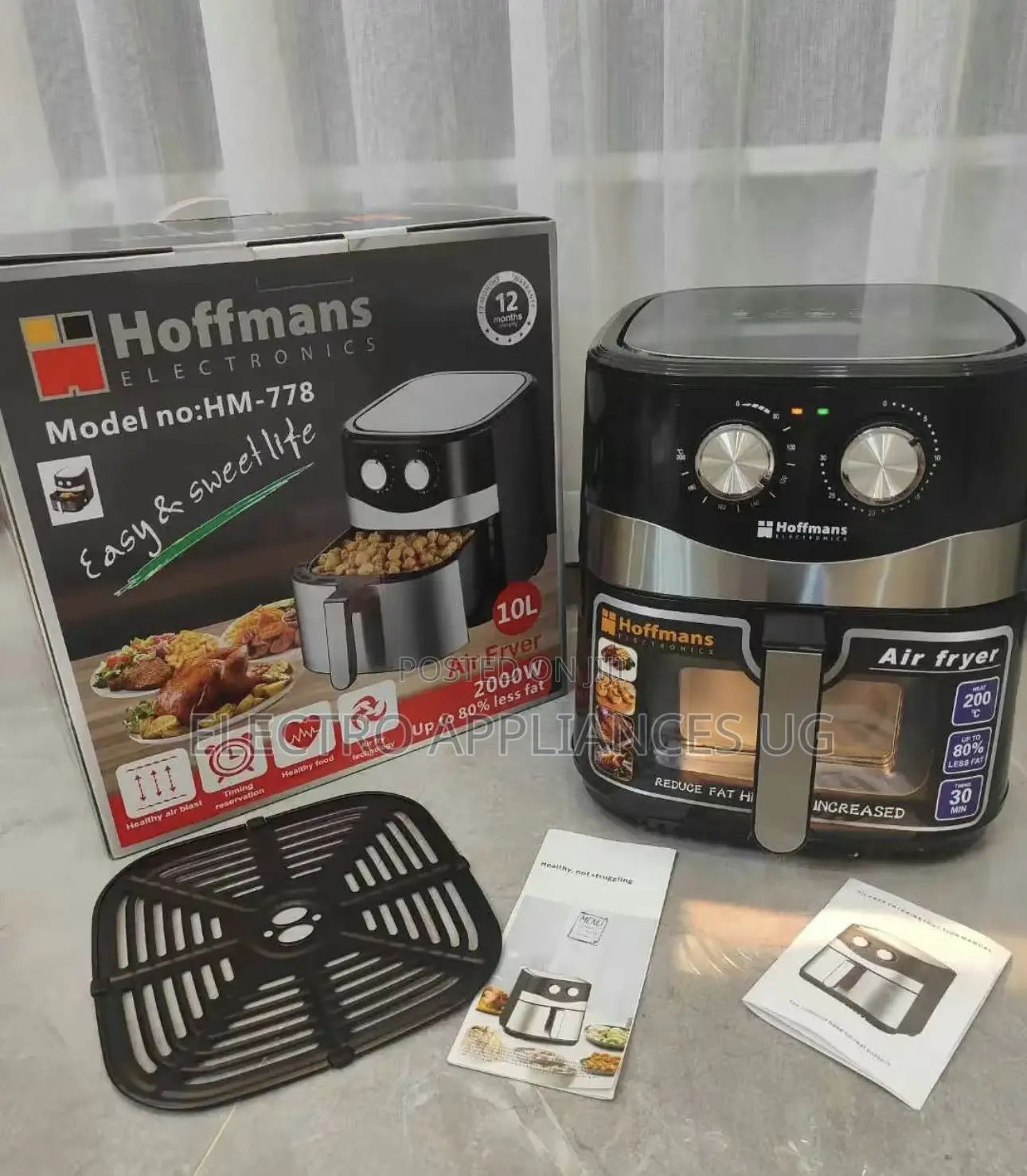 Hoffmans 10l Air Fryer Hm-778.