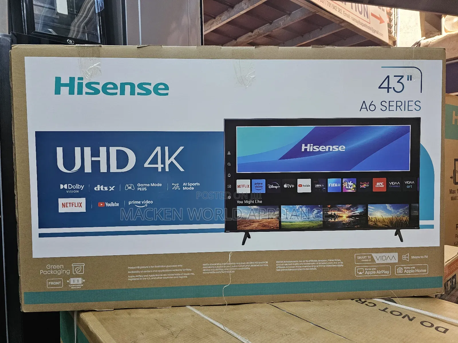 Hisense 43inches Smart Uhd Tv