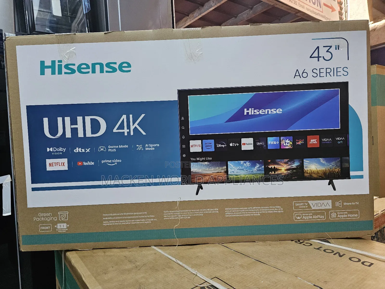 Hisense 43inches Smart Uhd Tv