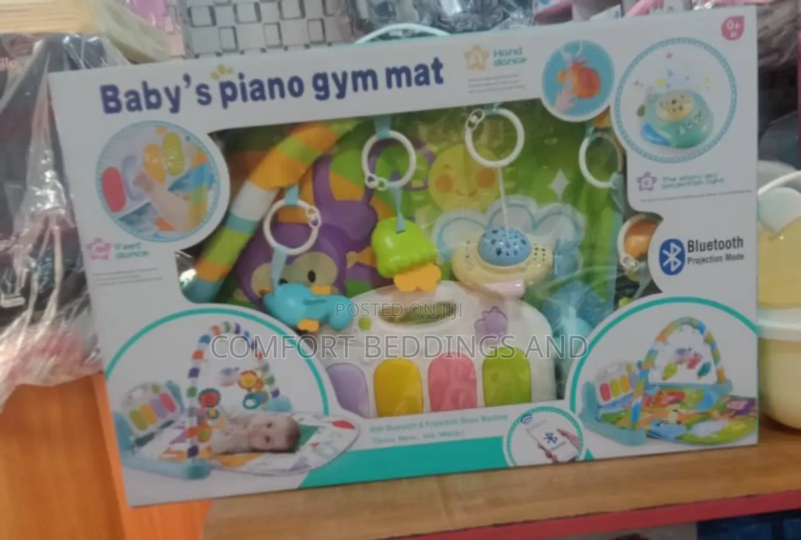 Baby's Piano Gym Mat With Bluetooth