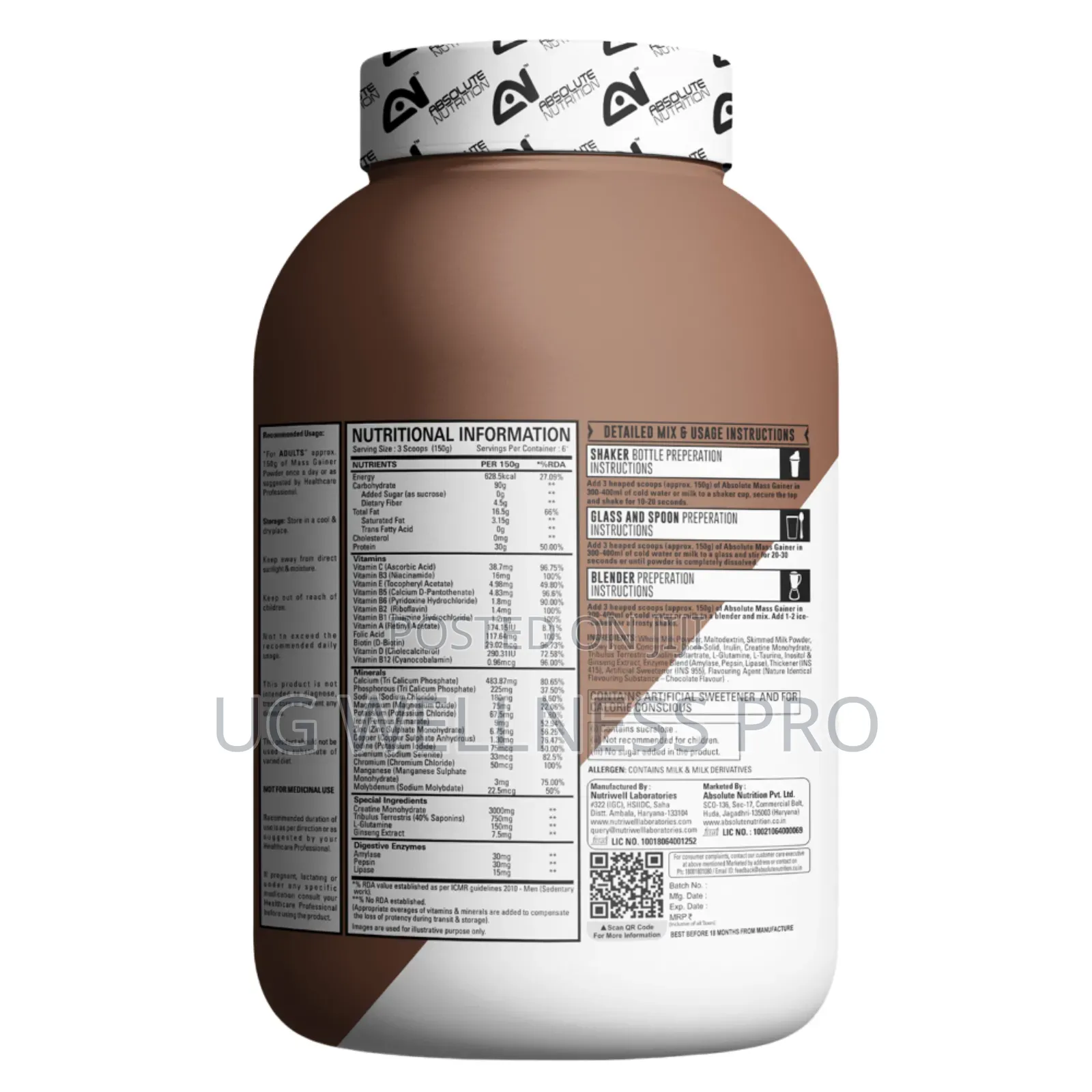 Absolute Nutrition’S Alpha Series Mass Gainer 1kg