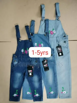 Girls Suspender Jeans