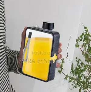 Flat Book Shaped Square Water Bottle