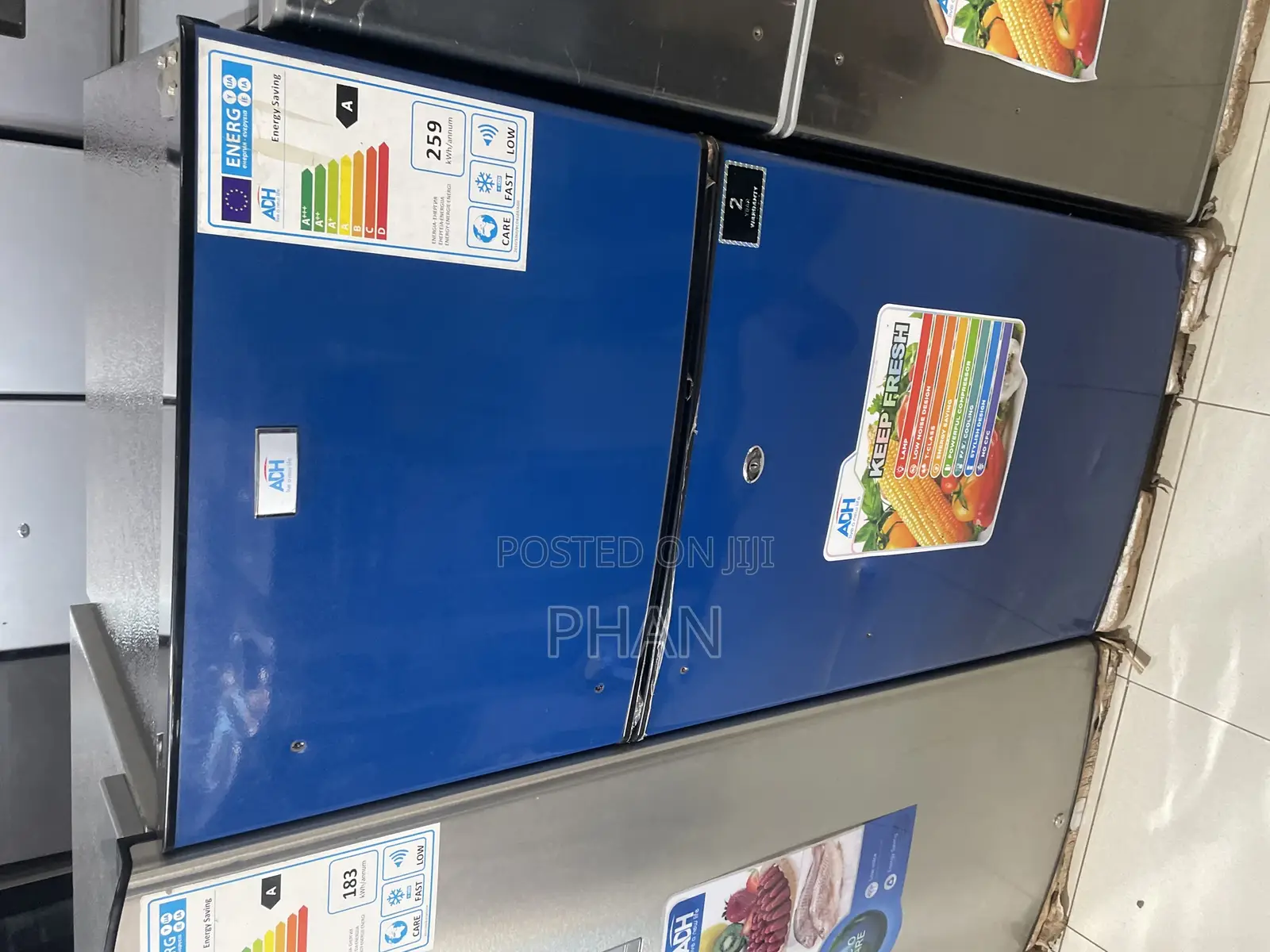 Brand New Blue Adh Fridge