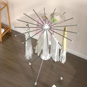 Tripod Cloth Drying Rack With Wheels