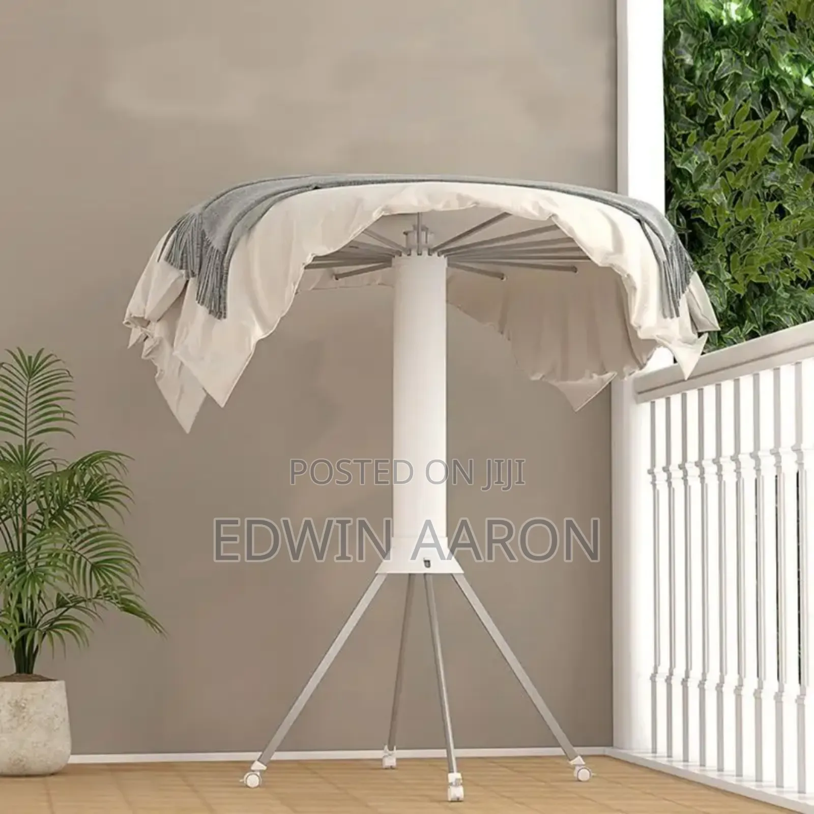 Tripod Cloth Drying Rack With Wheels