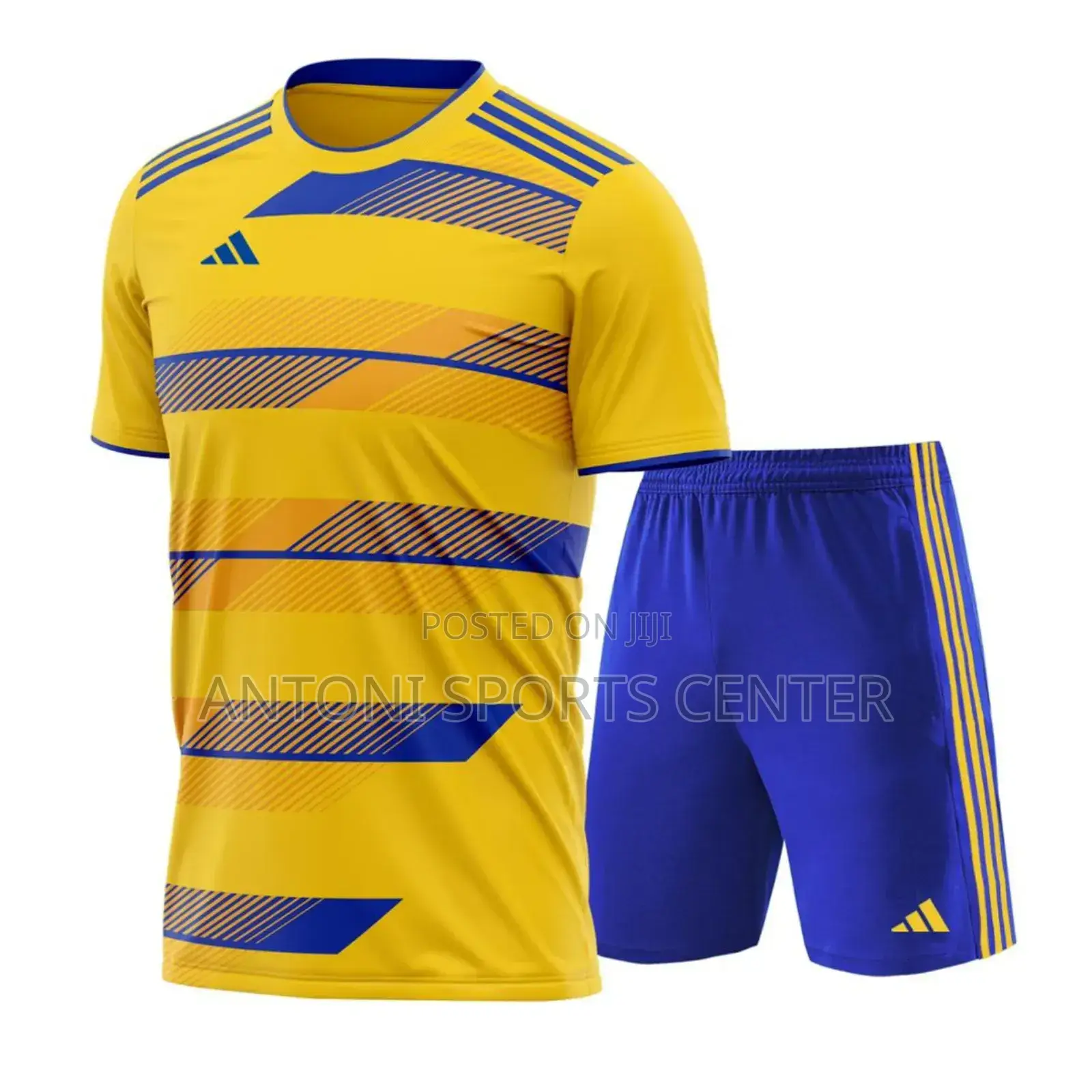 Yellow With Blue Jersey Plain