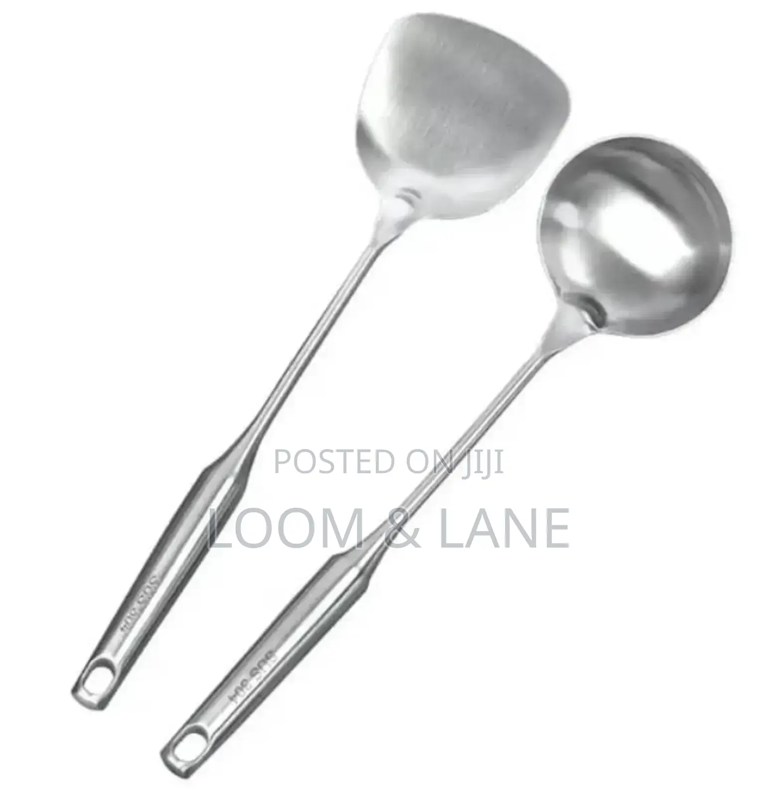 Aluminum Spoons, Pair.