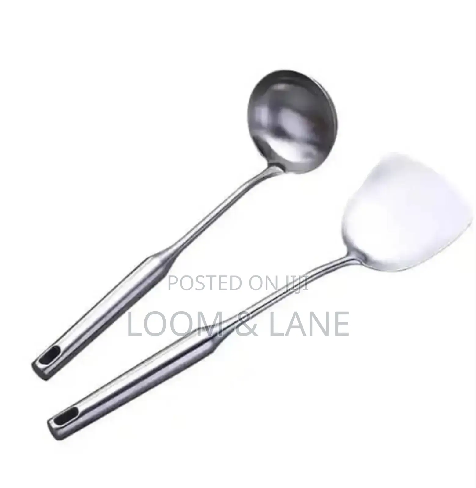 Aluminum Spoons, Pair.