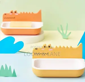 Crocodile Design Self-Adhesive Soap Holder