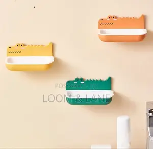 Crocodile Design Self-Adhesive Soap Holder